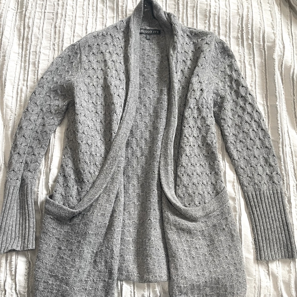 Stitch Fix Brixon Ivy Cardigan Jacket Sweater Gray Size XS